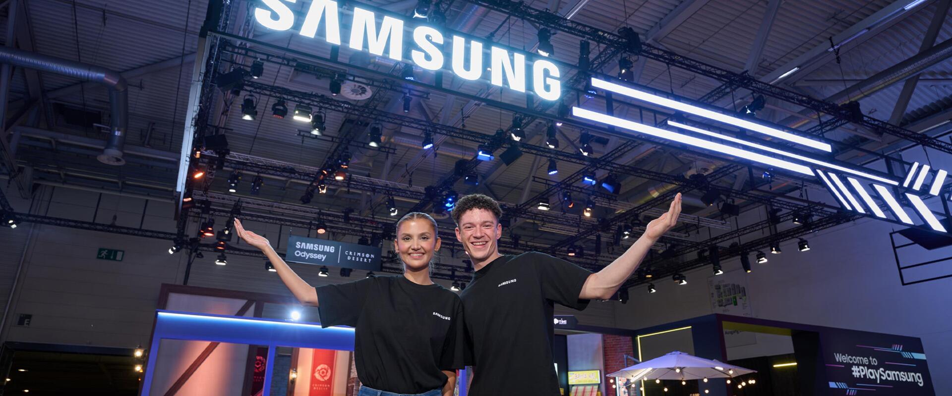 Látványos kiállításon mutatja be a Samsung gaming megoldásait a 2026-os Gamescomon