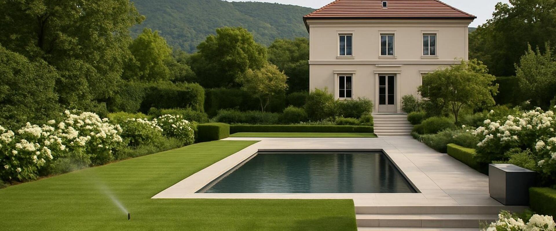 Klasszikus elegancia a kertben: Villakert a város szívében