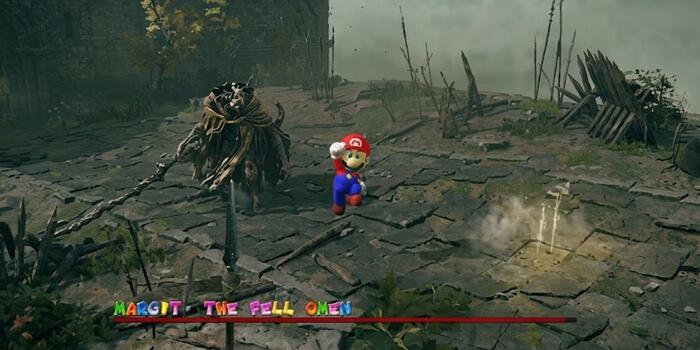 Teljesen megváltozik az Elden Ring játékmenete ezzel a Super Mario 64 moddal