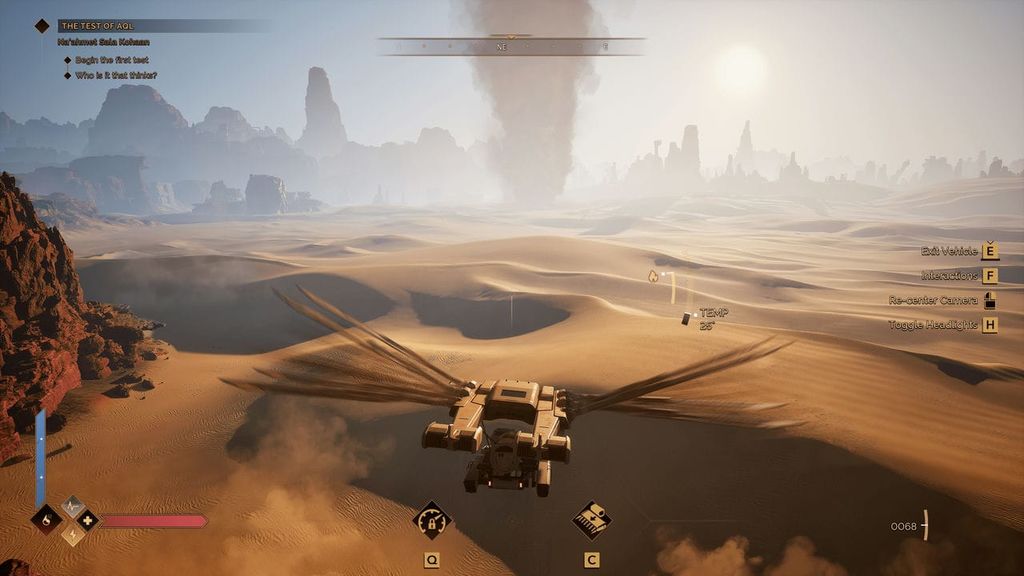 Dune: Awakening – Ornithopter vezetése