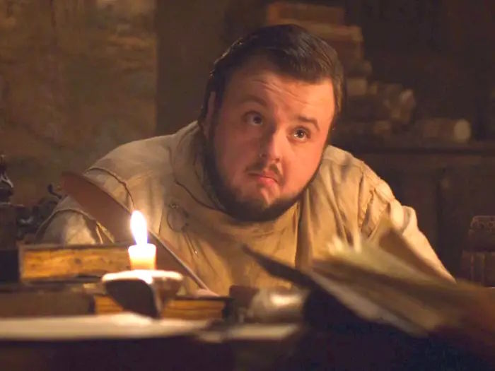 John Bradley West, mint Sam Tarly