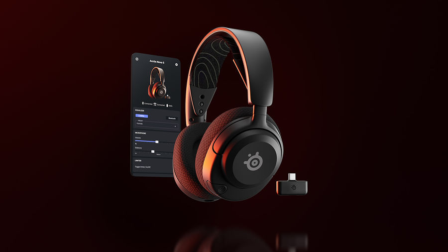 A headset és vevőegysége, SteelSeries