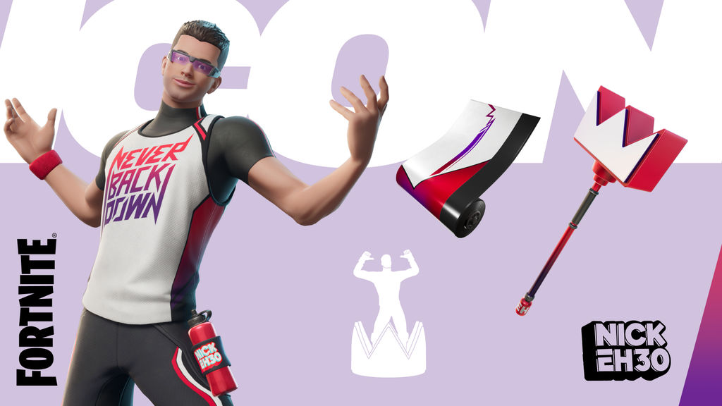 Nick Eh 30 skin, Eh Crown Pickaxe, ou Think You’re The King? Emote és Eh Theme Wrap