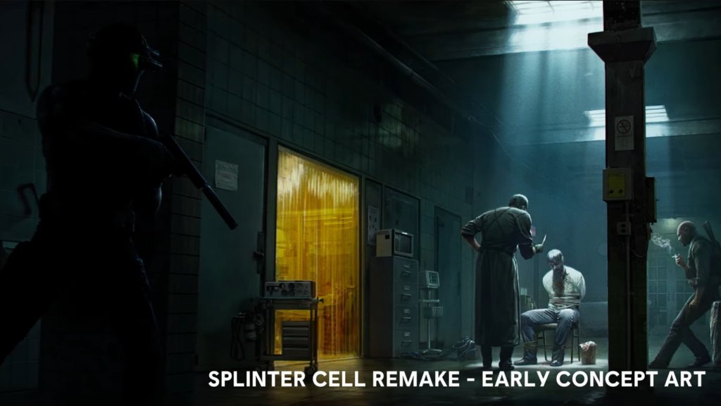 Korai koncepciós rajz a Splinter Cell Remake-ből