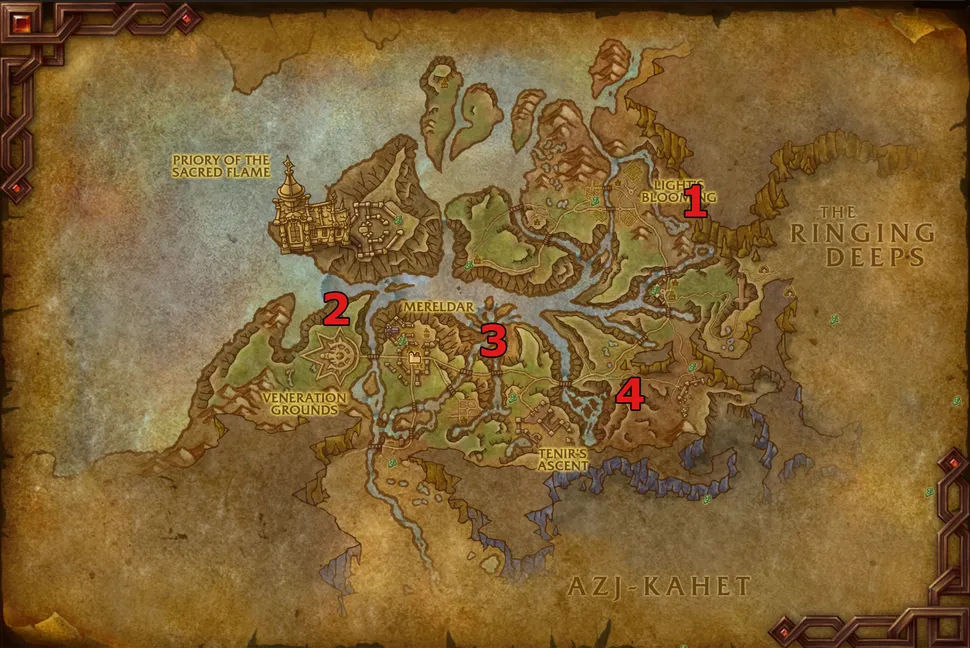 Hallowfall Delve-k: Mycomancer Cavern, Nightfall Sanctum, The Sinkhole, Skittering Breach