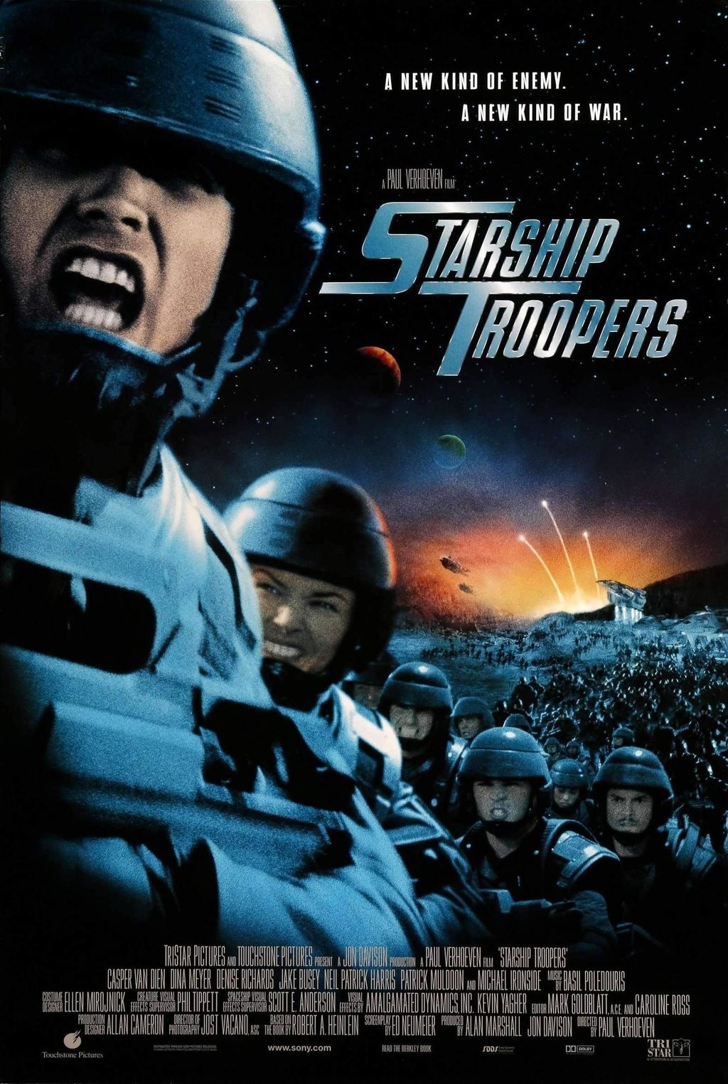 Csillagközi invázió | Starship Troopers (1997): imdb pontszám: 7.3 / Rotten Tomatoes nézői értékelés: 70%