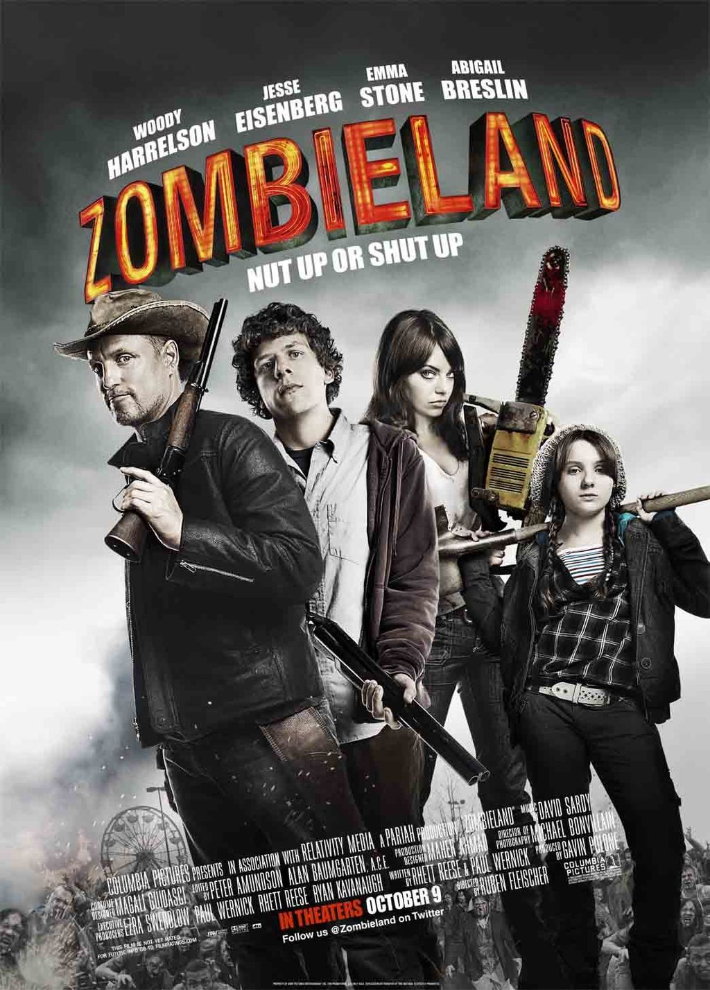 Zombieland (2009): imdb pontszám: 7.5 / Rotten Tomatoes nézői értékelés: 86%