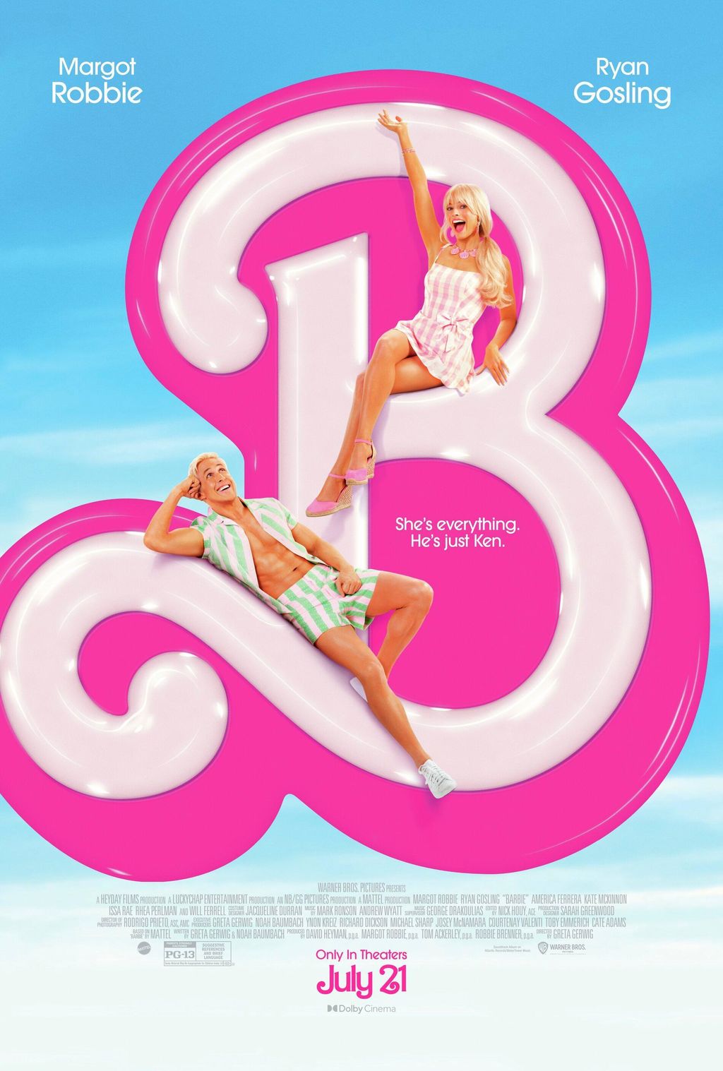 Barbie (2023): imdb pontszám: 6.8 / Rotten Tomatoes nézői értékelés: 83% kép forrása: imdb