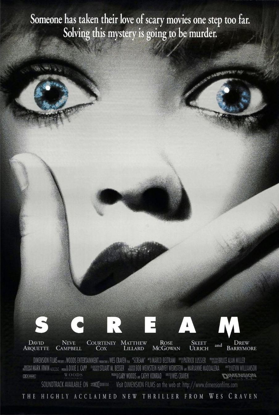 Scream | Sikoly (1996): imdb pontszám: 7.4 / Rotten Tomatoes nézői értékelés: 80% kép forrása: imdb