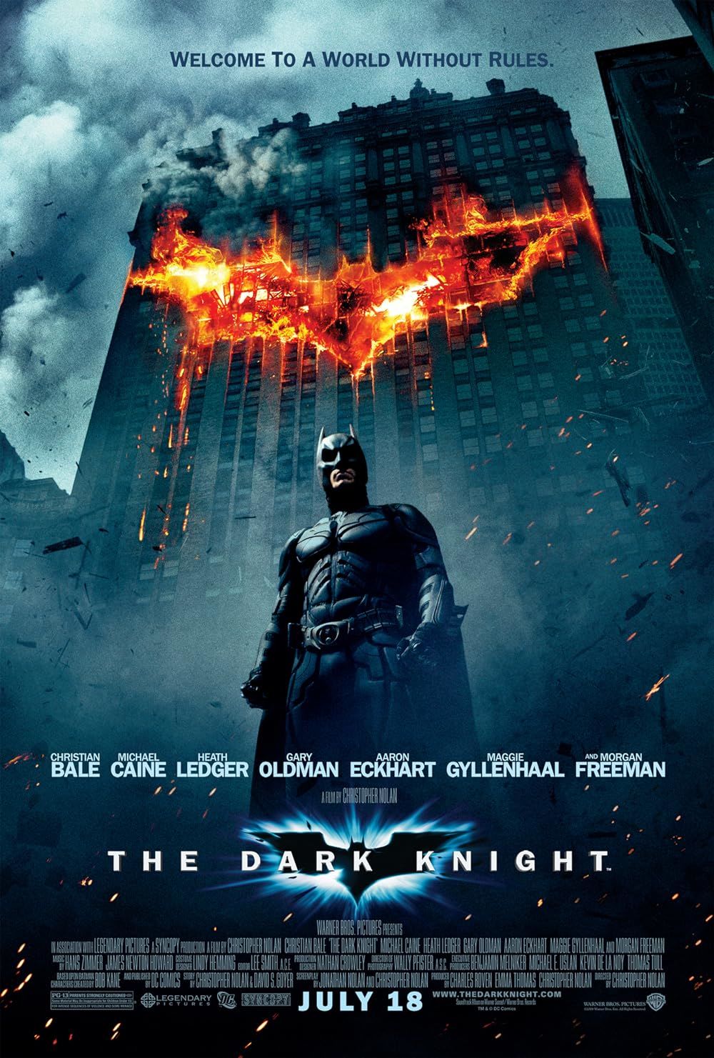 The Dark Knight | A sötét lovag (2008): imdb pontszám: 9.0 / Rotten Tomatoes nézői értékelés: 94% kép forrása: imdb