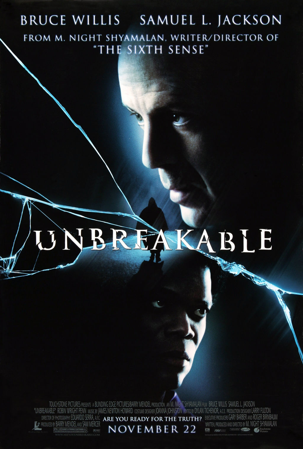 Unbreakable | A sebezhetetlen (2000): imdb pontszám: 7.3 / Rotten Tomatoes nézői értékelés: 77% kép forrása: imdb