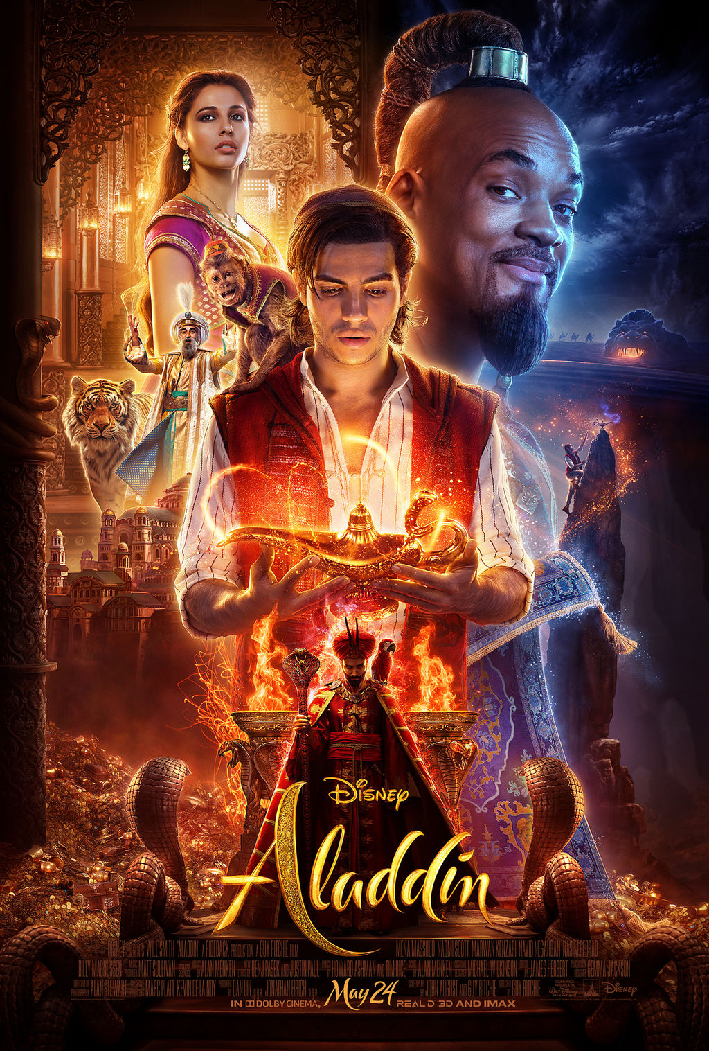 Aladdin (2019): imdb pontszám: 6.9 / Rotten Tomatoes nézői értékelés: 94%