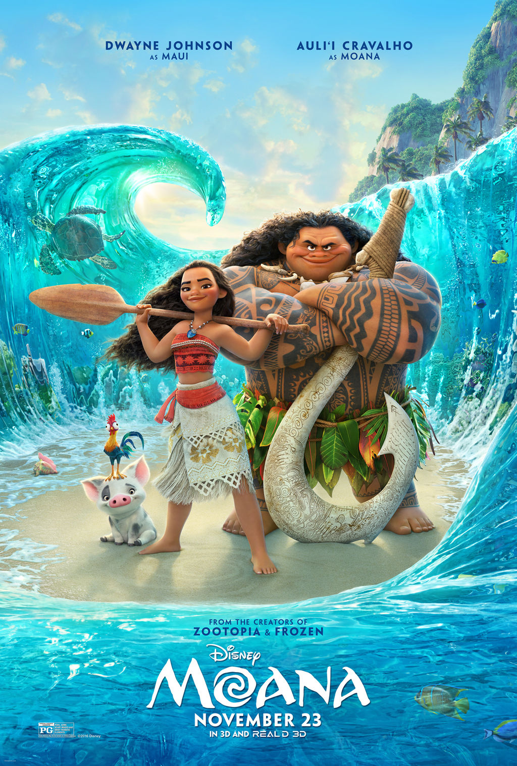 Moana (2016): imdb pontszám: 7.6 / Rotten Tomatoes nézői értékelés: 89%