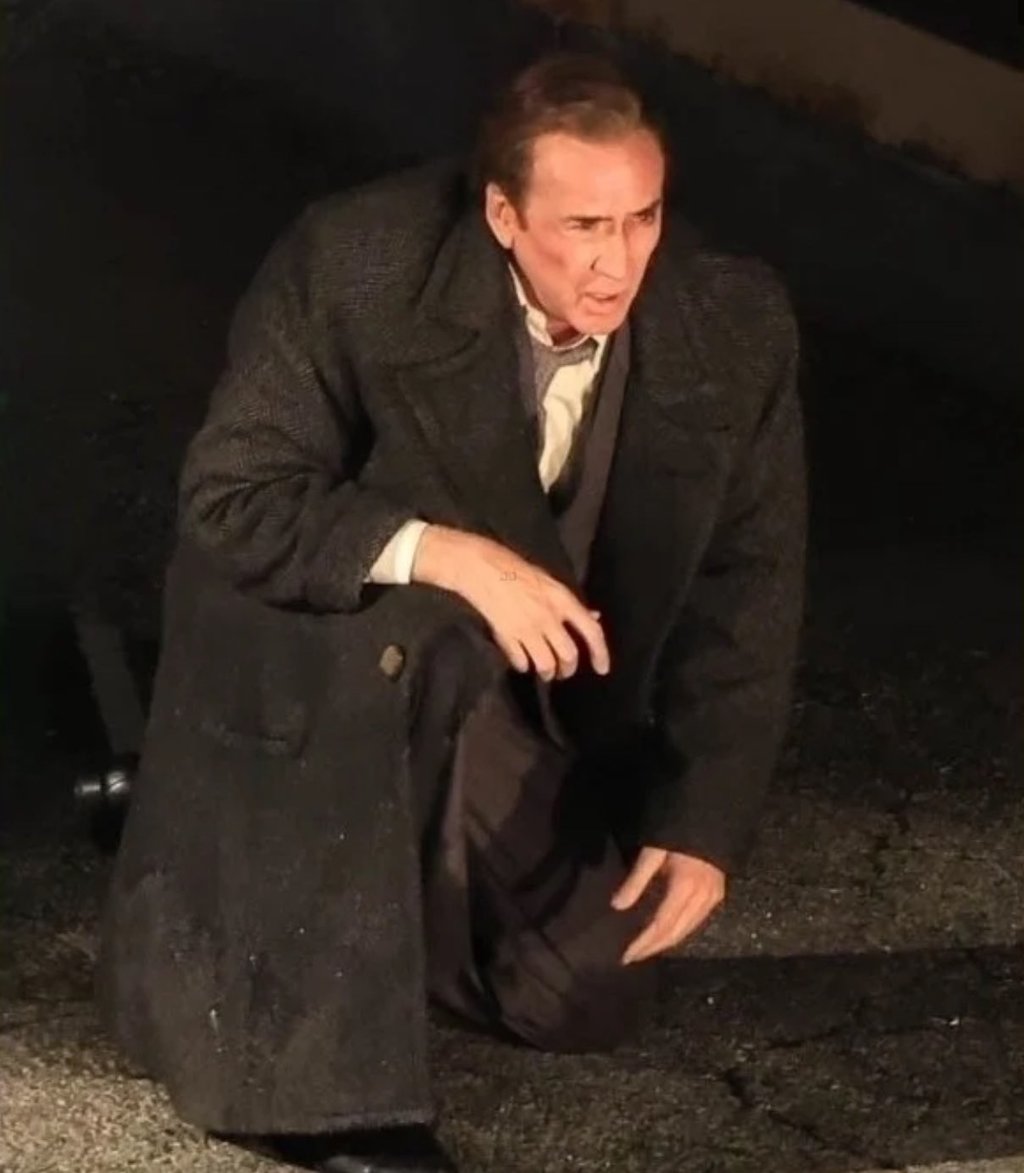 Nicolas Cage a Spider-Man Noir forgatásán