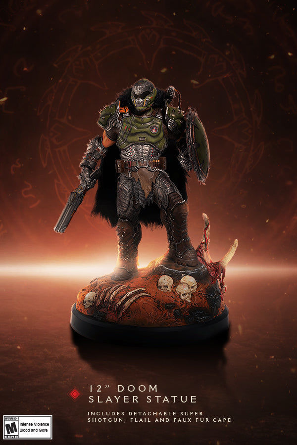 Doom Slayer szobor a DOOM: The Dark Ages gyűjtői kiadásában – Forrás: Zenimax / Bethesda