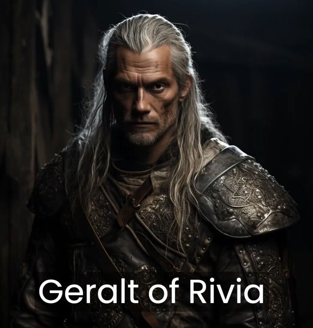 Geralt a könyvek leírása alapján