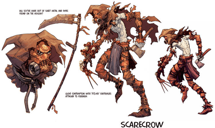 A Scarecrow eredetileg egy hagyományosabb dizájnt kapott volna a Batman Arkham Asylumban - Forrás: Rocksteady