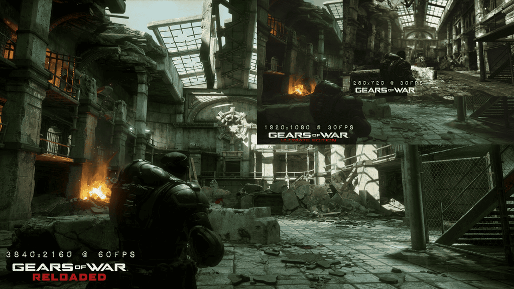 Gears of War: Reloaded vs Gears of War: Ultimate Edition vs Gears of War (2006) grafikai összehasonlítás