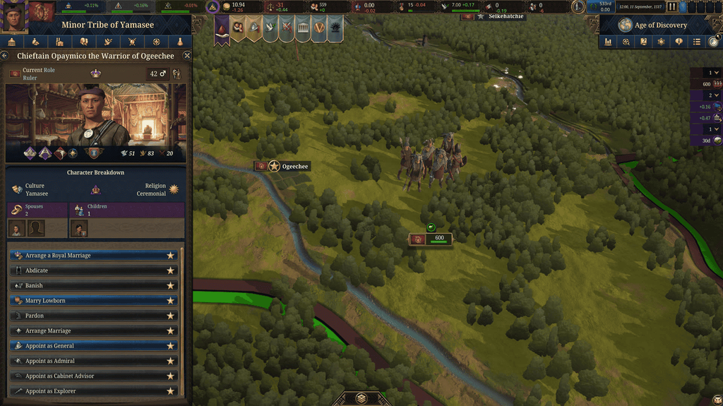 Kép az Europa Universalis V játékmenetéből - Forrás: Paradox Interactive