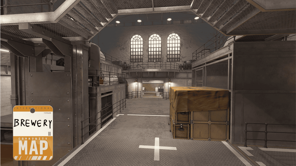 CS2 közzösségi pálya, Brewery - Forrás: Valve