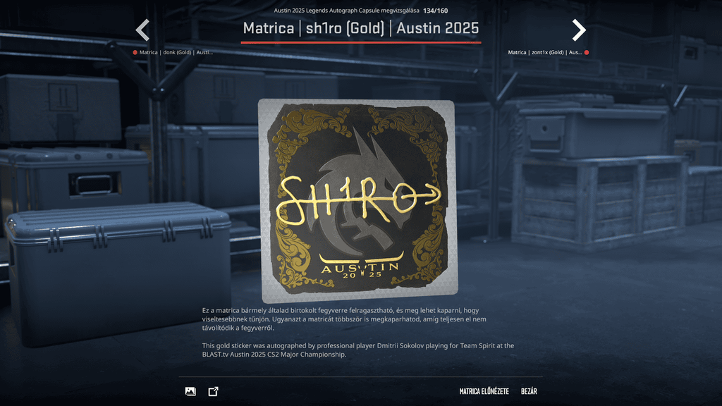 A BLAST.tv Austin Major legendáinak matricái