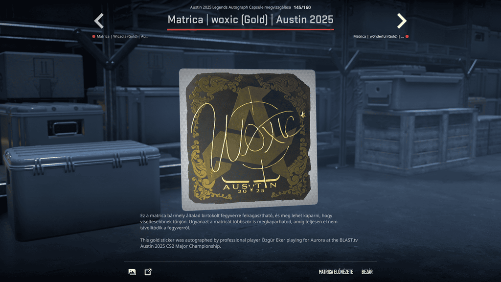 A BLAST.tv Austin Major legendáinak matricái