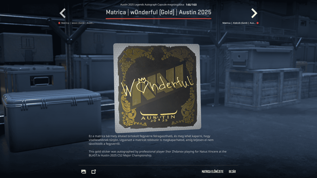 A BLAST.tv Austin Major legendáinak matricái