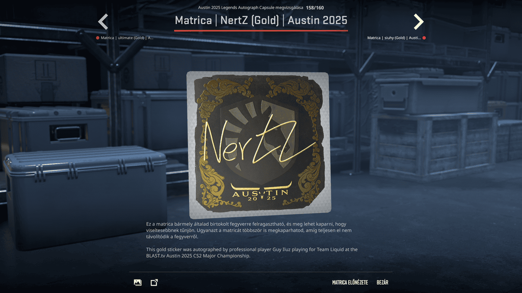 A BLAST.tv Austin Major legendáinak matricái