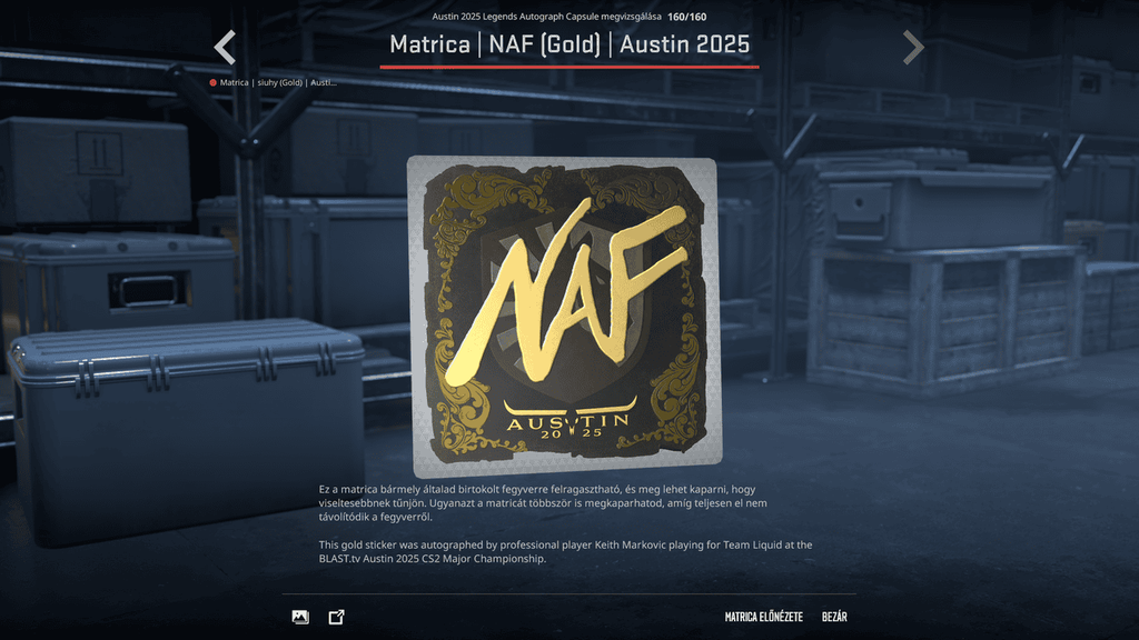 A BLAST.tv Austin Major legendáinak matricái