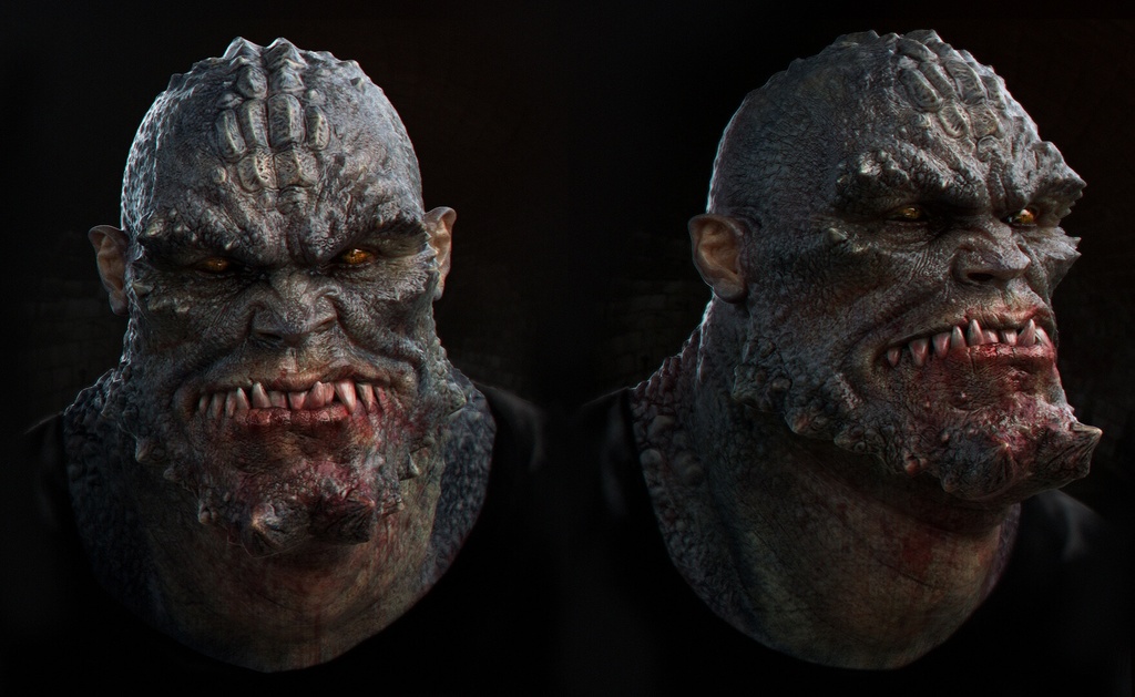 Killer Croc koncepciórajza