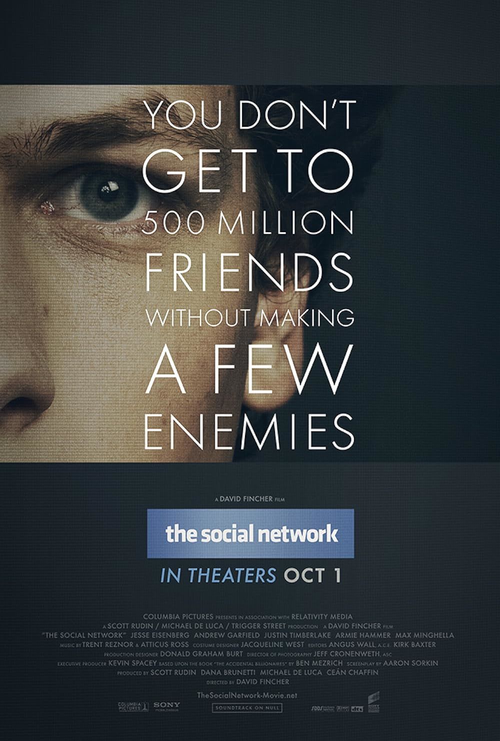 10. Közösségi háló (The Social Network) – 2010