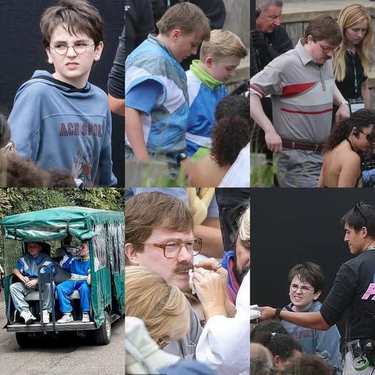 Dominic McLaughlin (Harry Potter) és Daniel Rigby (Vernon Dursley)