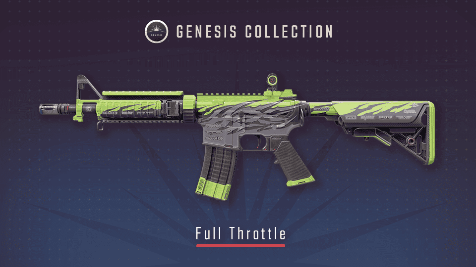 Genesis Collection: Full Throttle M4A4 CS2 skin
