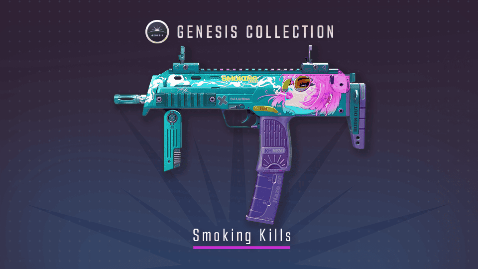 Genesis Collection: Smoking Kills MP7 CS2 skin