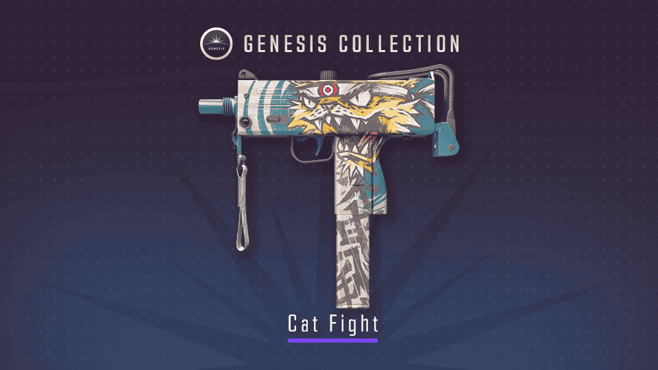 Genesis Collection: Cat Fight MAC-10 CS2 skin