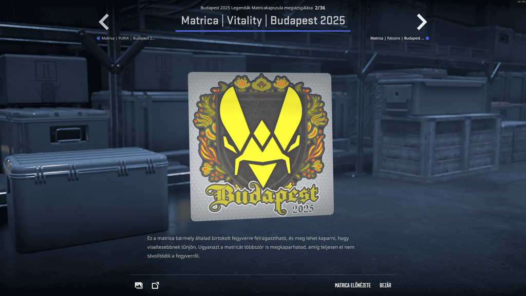 A StarLadder Budapest Major legendáinak matricái