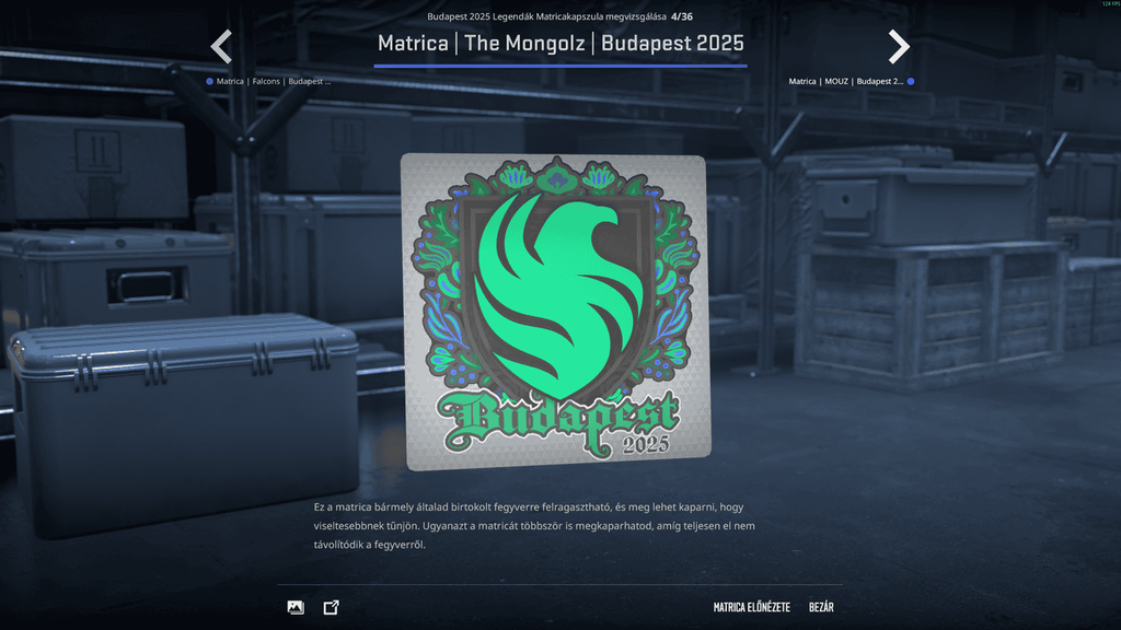 A StarLadder Budapest Major legendáinak matricái