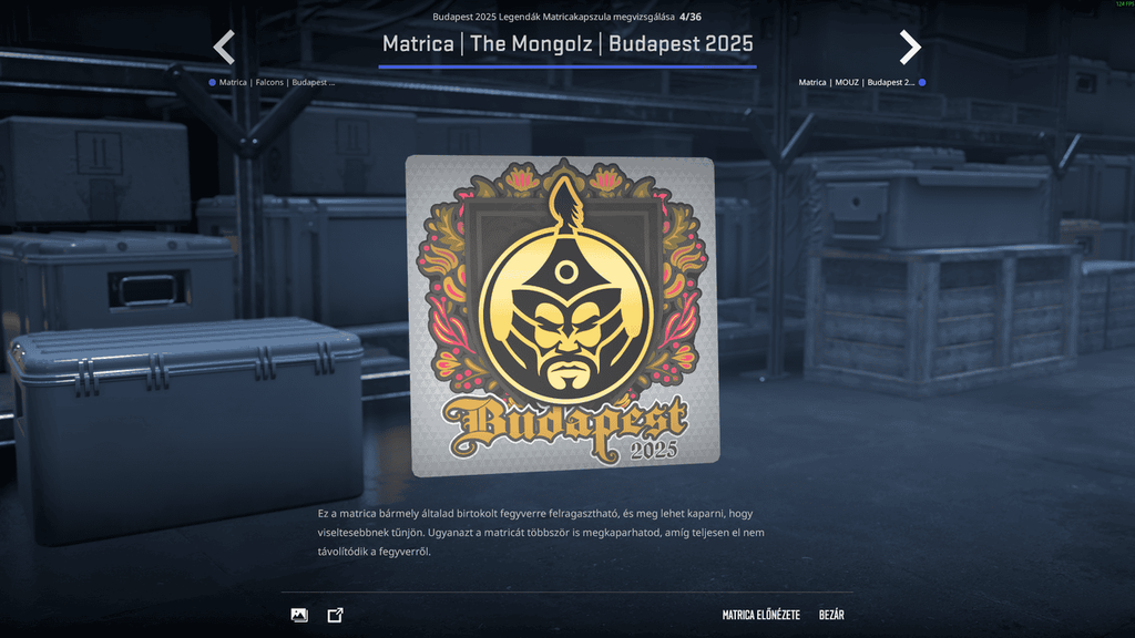 A StarLadder Budapest Major legendáinak matricái