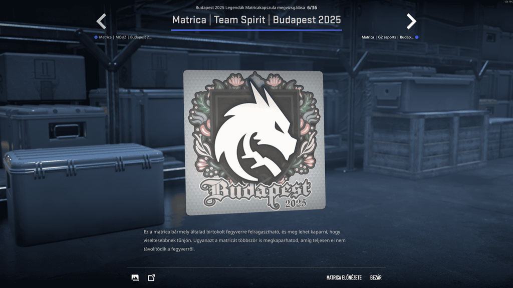 A StarLadder Budapest Major legendáinak matricái