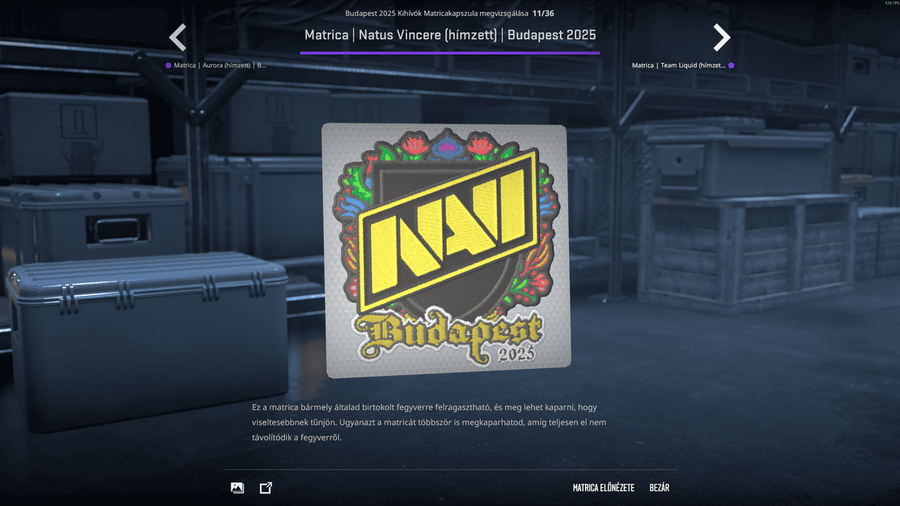 A StarLadder Budapest Major kihívóinak matricái