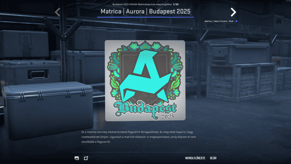 A StarLadder Budapest Major kihívóinak matricái