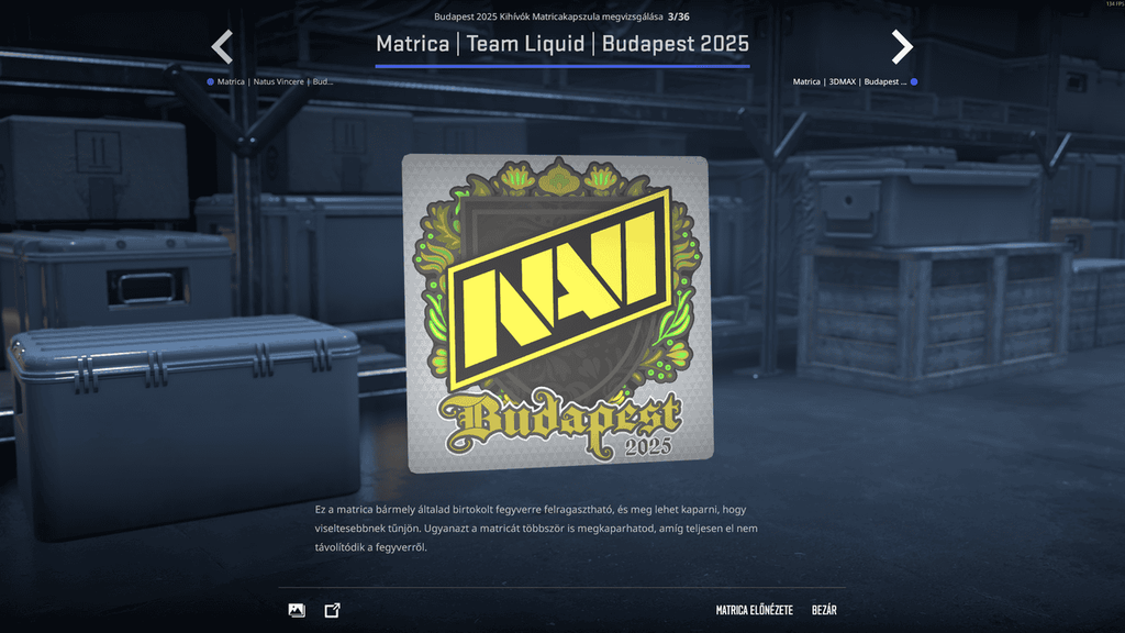 A StarLadder Budapest Major kihívóinak matricái