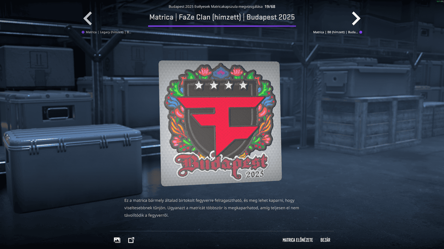 A StarLadder Budapest Major esélyeseinek matricái