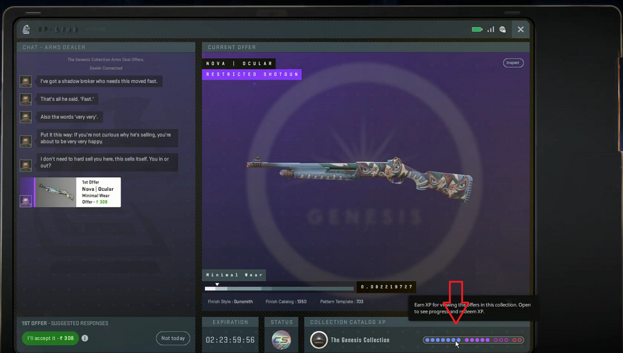 B&oacute;nusz XP szerz&eacute;s a CS2 Eredet termin&aacute;lj&aacute;b&oacute;l - forr&aacute;s: @ThourCS2