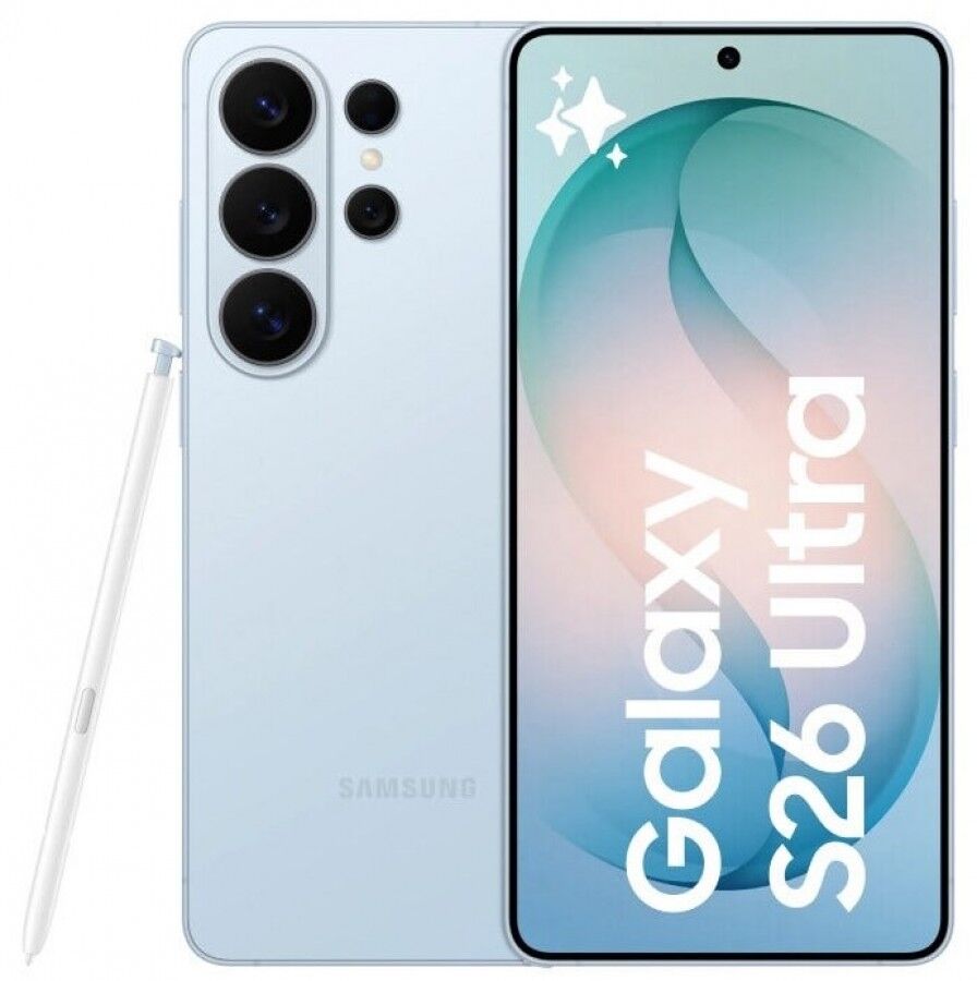 A égkék színű Samsung Galaxy S26 Ultra - Forrás: GSMArena