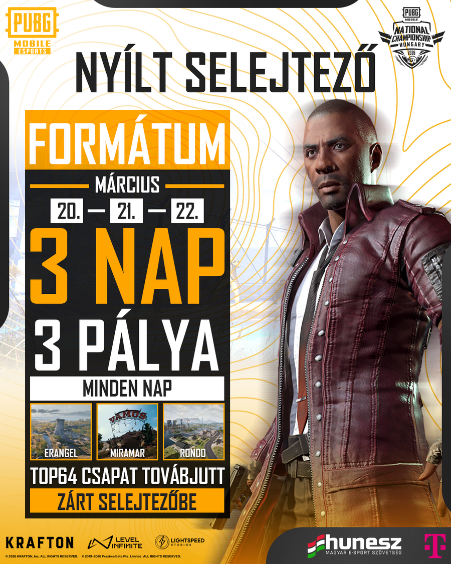 A magyar PUBG Mobile National Cup fel&eacute;p&iacute;t&eacute;se - forr&aacute;s: HUNESZ