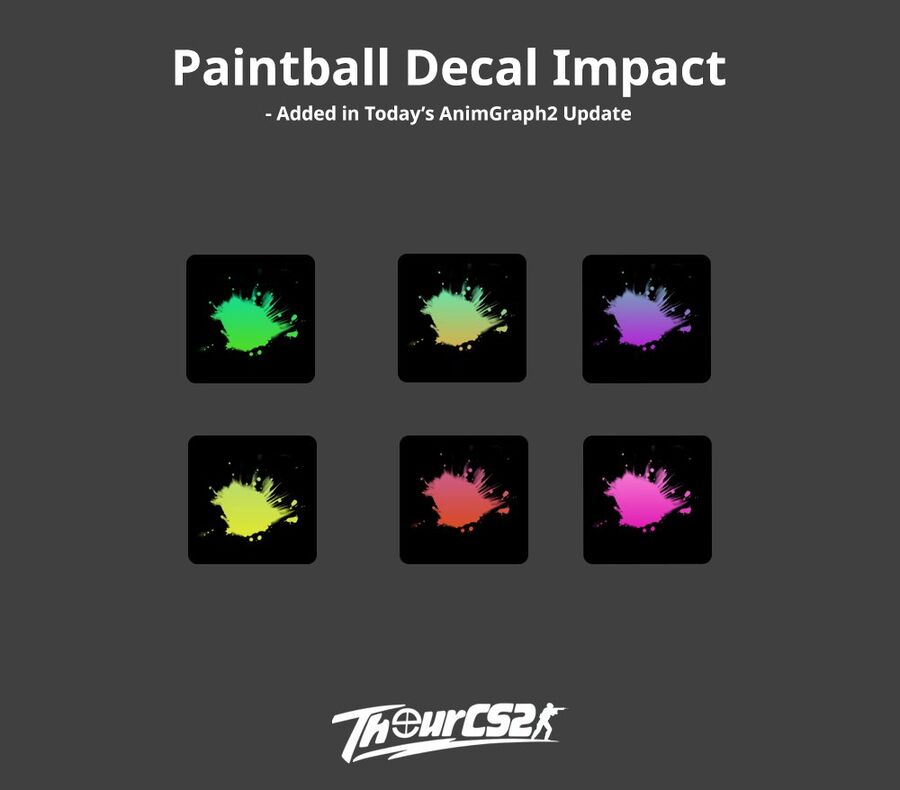 A Counter-Strike 2-be beker&uuml;lt paintball fest&eacute;kek - forr&aacute;s: Twitter / @ThourCS2