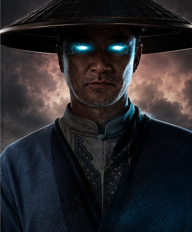 Raiden (Tadanobu Asano alakításában) a Mortal Kombat 2 filmben