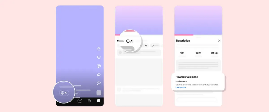 AI-tartalom jel&ouml;l&eacute;se a YouTube-on - forr&aacute;s: Google