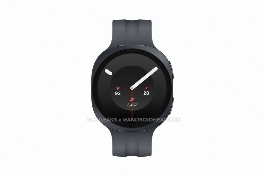 A Samsung Galaxy Watch9 grafitszürke színben - forrás: Android Headlines